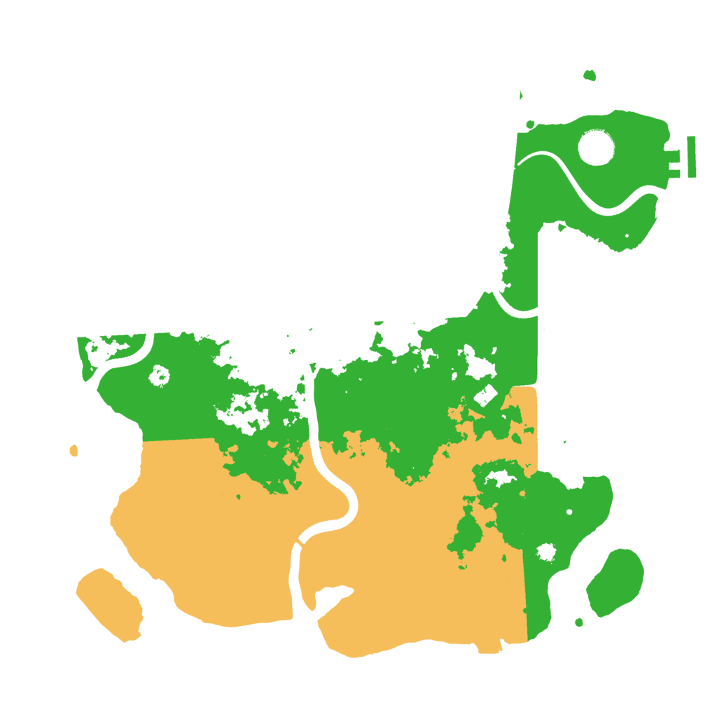 Biome Rust Map: Procedural Map, Size: 3500, Seed: 480721036