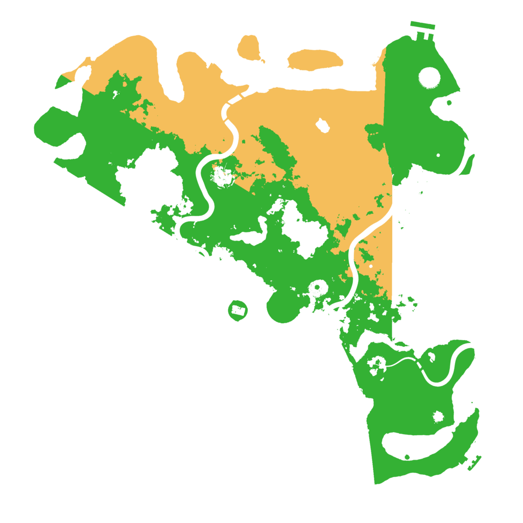 Biome Rust Map: Procedural Map, Size: 4300, Seed: 83227465