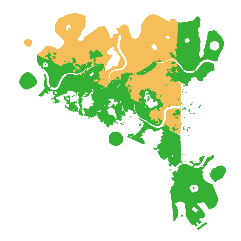 Biome Rust Map: Procedural Map, Size: 4500, Seed: 18365496