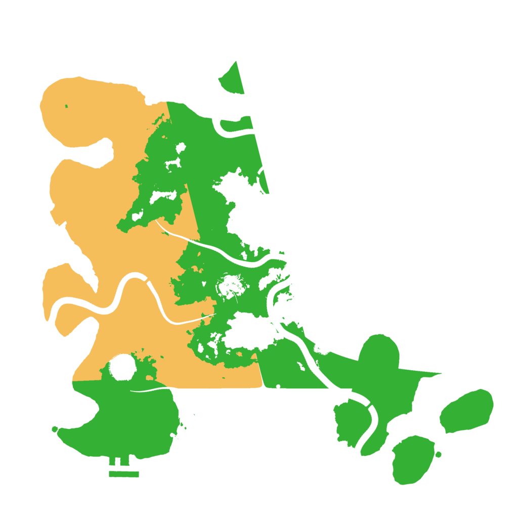 Biome Rust Map: Procedural Map, Size: 3500, Seed: 192830
