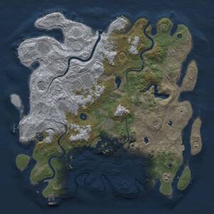 Thumbnail Rust Map: Procedural Map, Size: 4500, Seed: 987375260, 16 Monuments