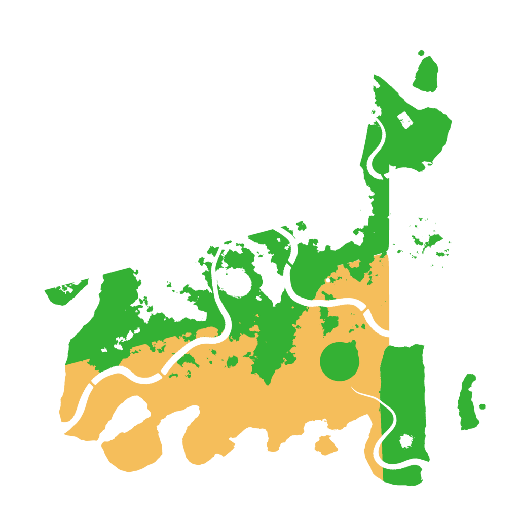 Biome Rust Map: Procedural Map, Size: 3500, Seed: 691919282