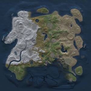 Thumbnail Rust Map: Procedural Map, Size: 4000, Seed: 22301, 16 Monuments