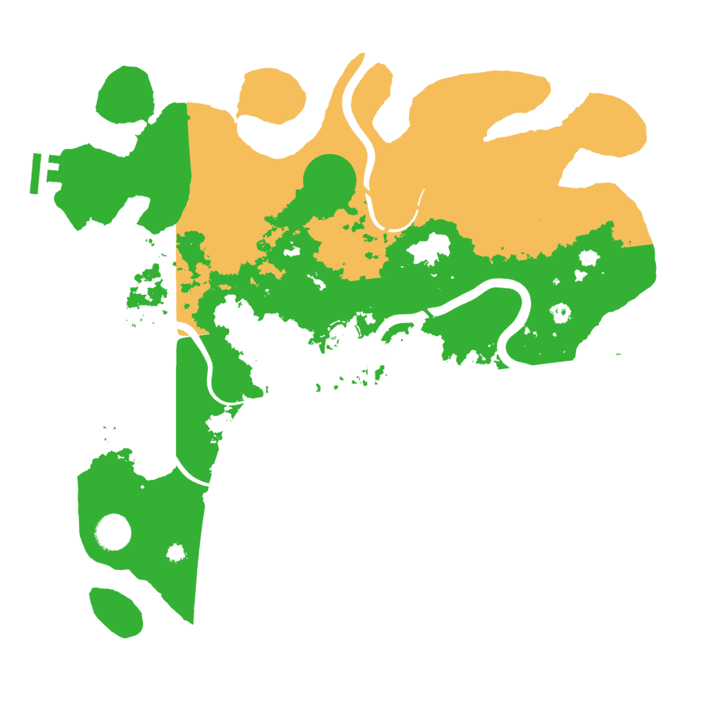 Biome Rust Map: Procedural Map, Size: 3500, Seed: 1329651533