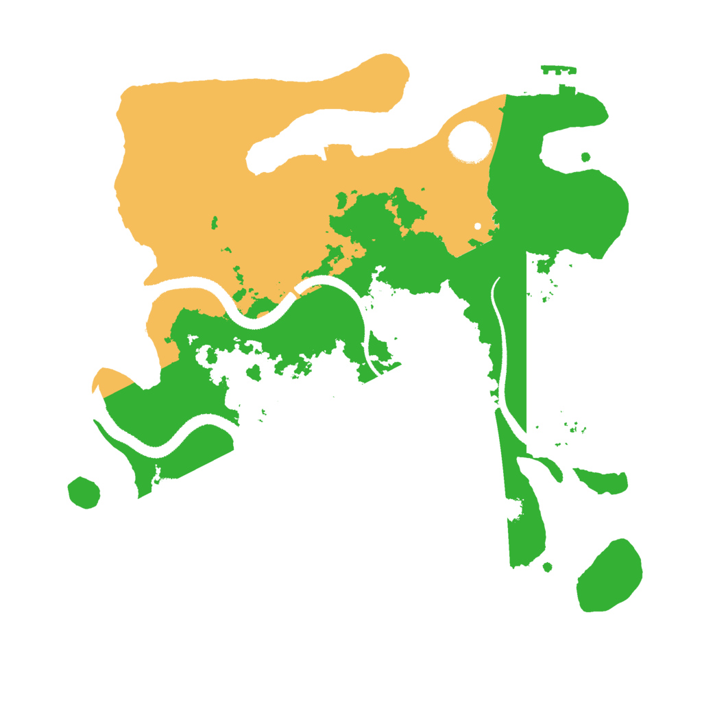 Biome Rust Map: Procedural Map, Size: 3000, Seed: 27000