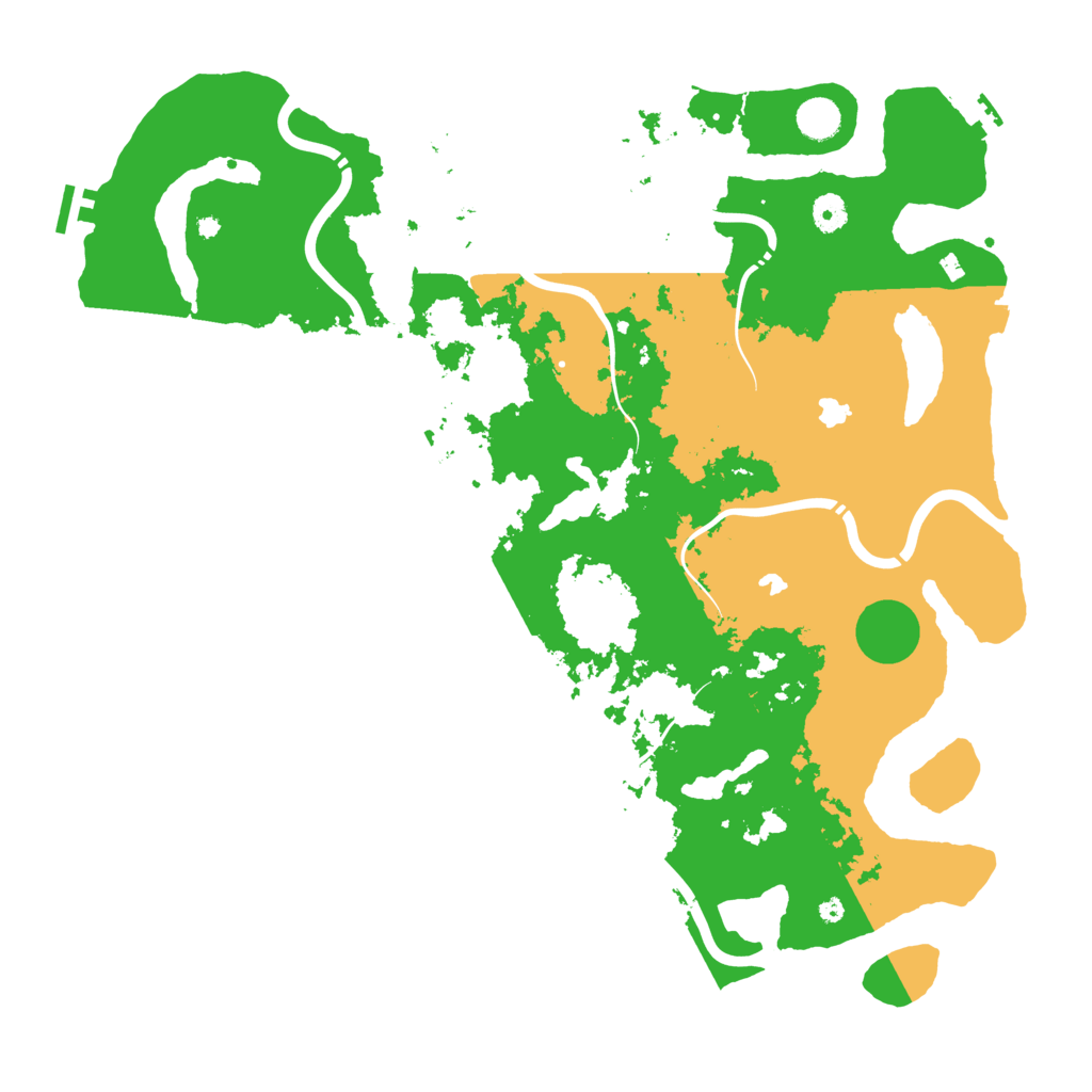 Biome Rust Map: Procedural Map, Size: 4500, Seed: 412972915