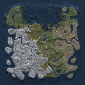 Thumbnail Rust Map: Procedural Map, Size: 4500, Seed: 412972915, 15 Monuments