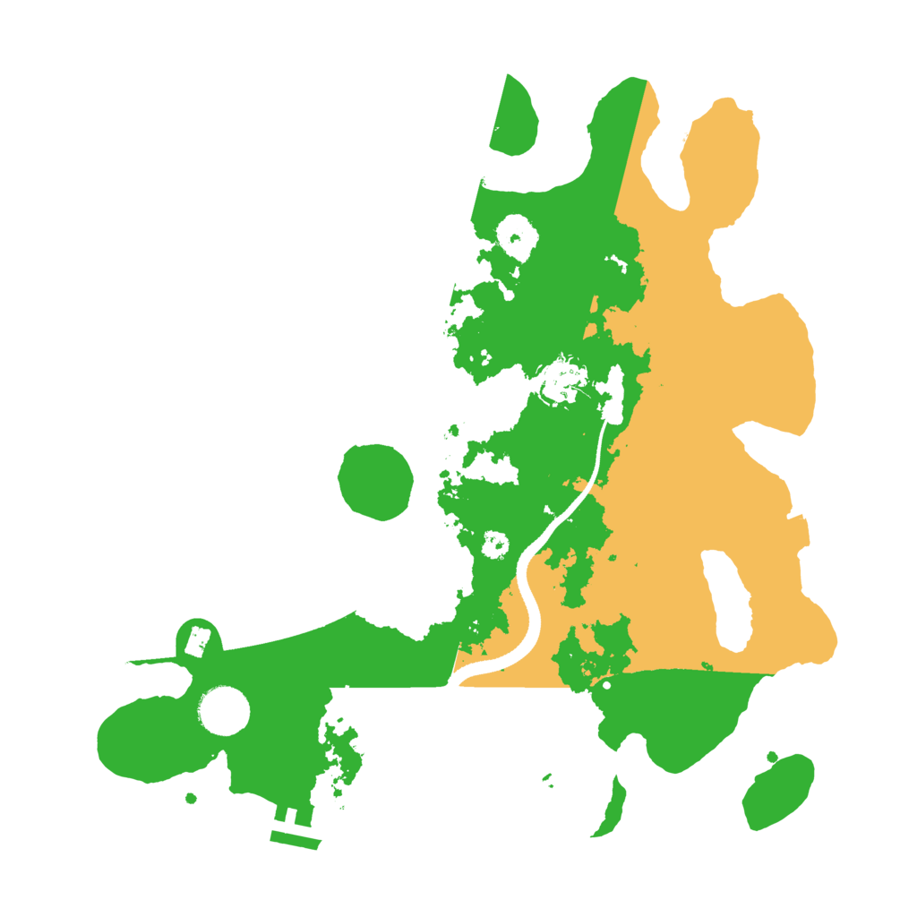 Biome Rust Map: Procedural Map, Size: 3333, Seed: 1891952509