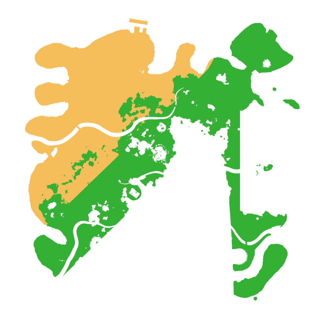 Biome Rust Map: Procedural Map, Size: 3500, Seed: 1241141783