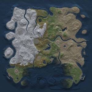 Thumbnail Rust Map: Procedural Map, Size: 4250, Seed: 14482587, 15 Monuments