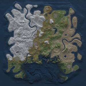 Thumbnail Rust Map: Procedural Map, Size: 4500, Seed: 922664402, 16 Monuments