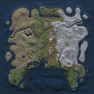 Thumbnail Rust Map: Procedural Map, Size: 4250, Seed: 1824264885, 16 Monuments
