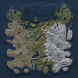 Thumbnail Rust Map: Procedural Map, Size: 4250, Seed: 1171175102, 15 Monuments