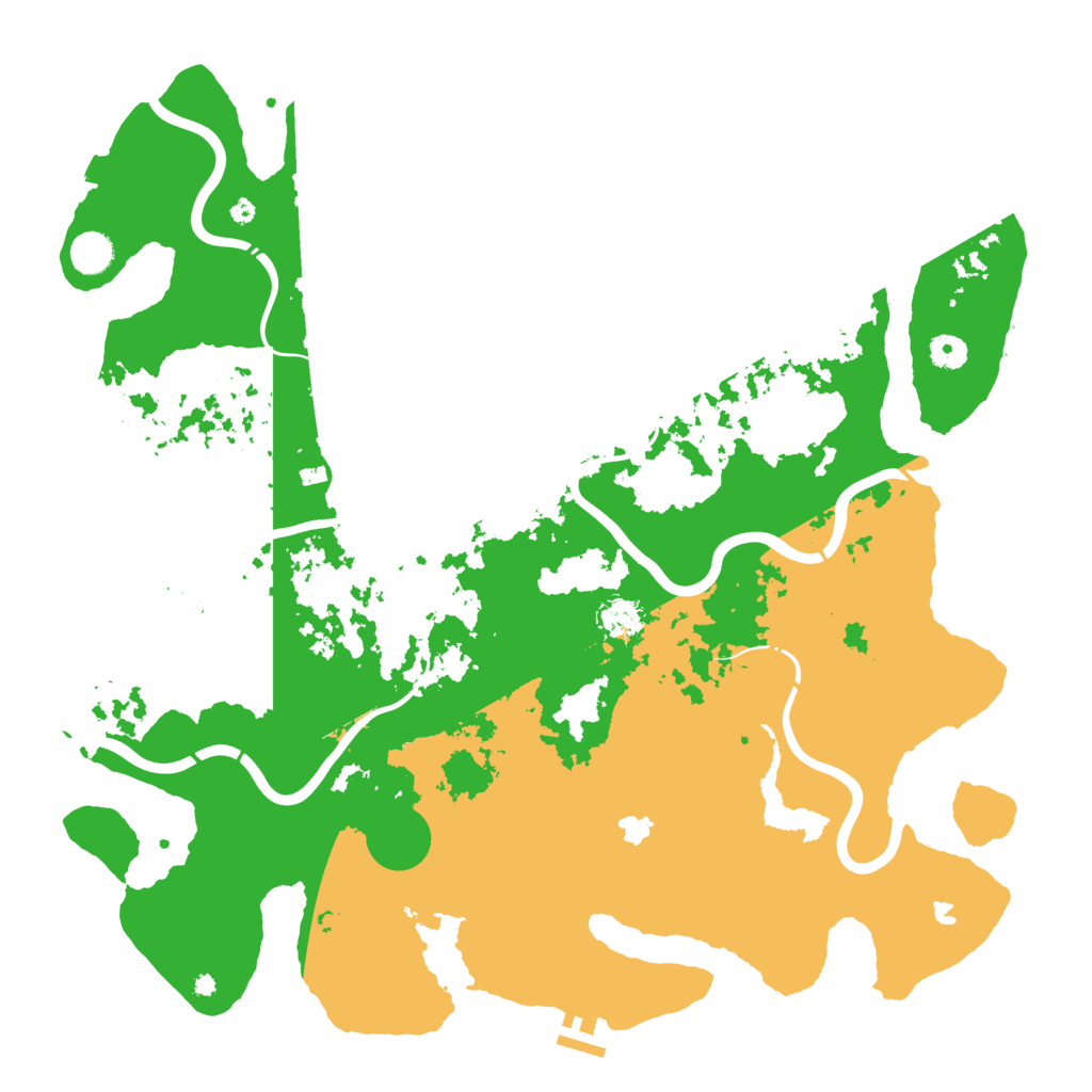 Biome Rust Map: Procedural Map, Size: 4500, Seed: 466688404