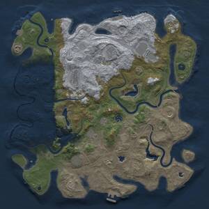 Thumbnail Rust Map: Procedural Map, Size: 4500, Seed: 466688404, 16 Monuments