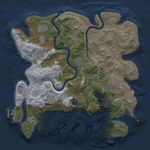 Thumbnail Rust Map: Procedural Map, Size: 3750, Seed: 670778332, 16 Monuments