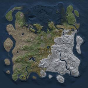 Thumbnail Rust Map: Procedural Map, Size: 4500, Seed: 326595288, 15 Monuments