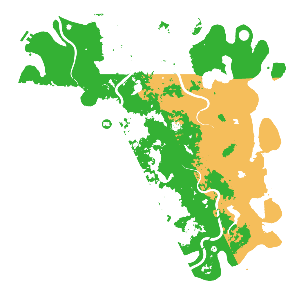 Biome Rust Map: Procedural Map, Size: 5000, Seed: 734159710