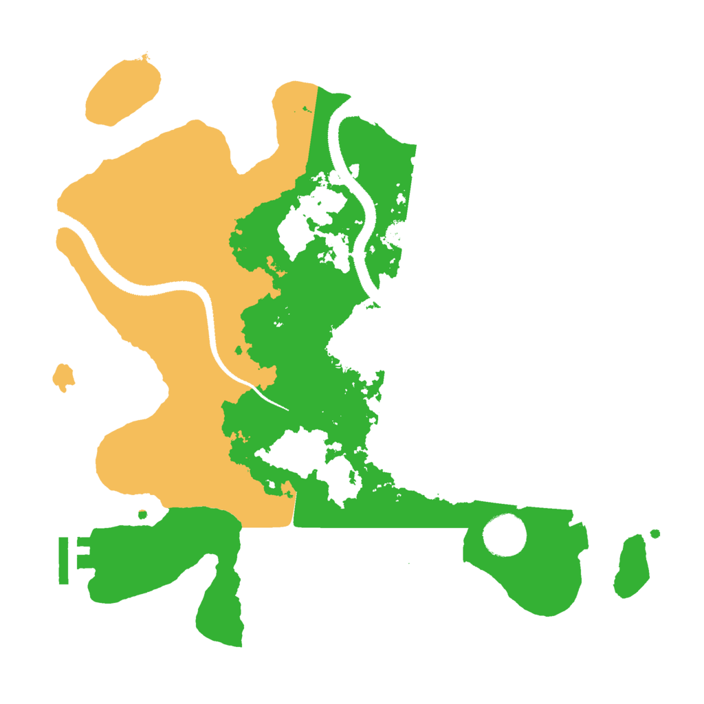 Biome Rust Map: Procedural Map, Size: 3000, Seed: 493995566