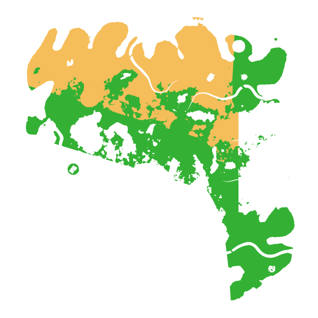 Biome Rust Map: Procedural Map, Size: 4500, Seed: 78654866