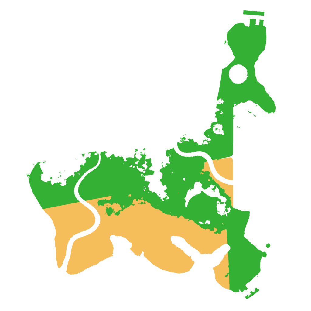 Biome Rust Map: Procedural Map, Size: 3000, Seed: 11349430