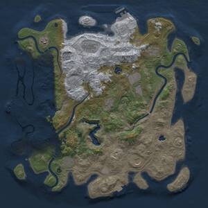 Thumbnail Rust Map: Procedural Map, Size: 4250, Seed: 787089472, 16 Monuments