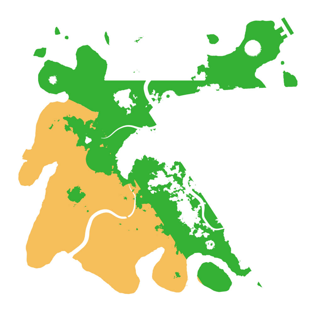 Biome Rust Map: Procedural Map, Size: 3500, Seed: 1991989481