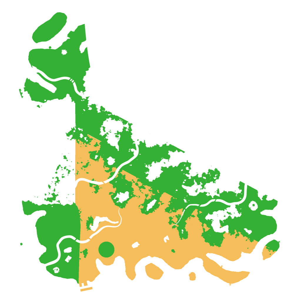 Biome Rust Map: Procedural Map, Size: 5000, Seed: 655154