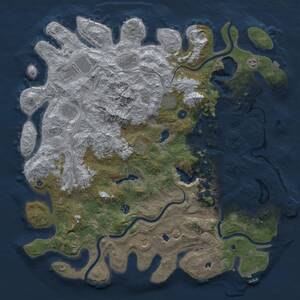 Thumbnail Rust Map: Procedural Map, Size: 5000, Seed: 177498573, 16 Monuments