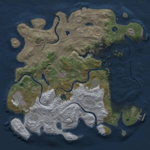 Thumbnail Rust Map: Procedural Map, Size: 4250, Seed: 400357694, 16 Monuments