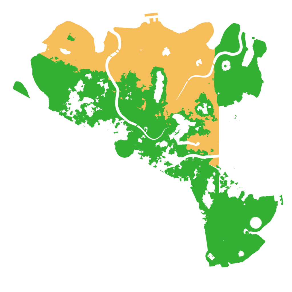 Biome Rust Map: Procedural Map, Size: 4500, Seed: 1188442410