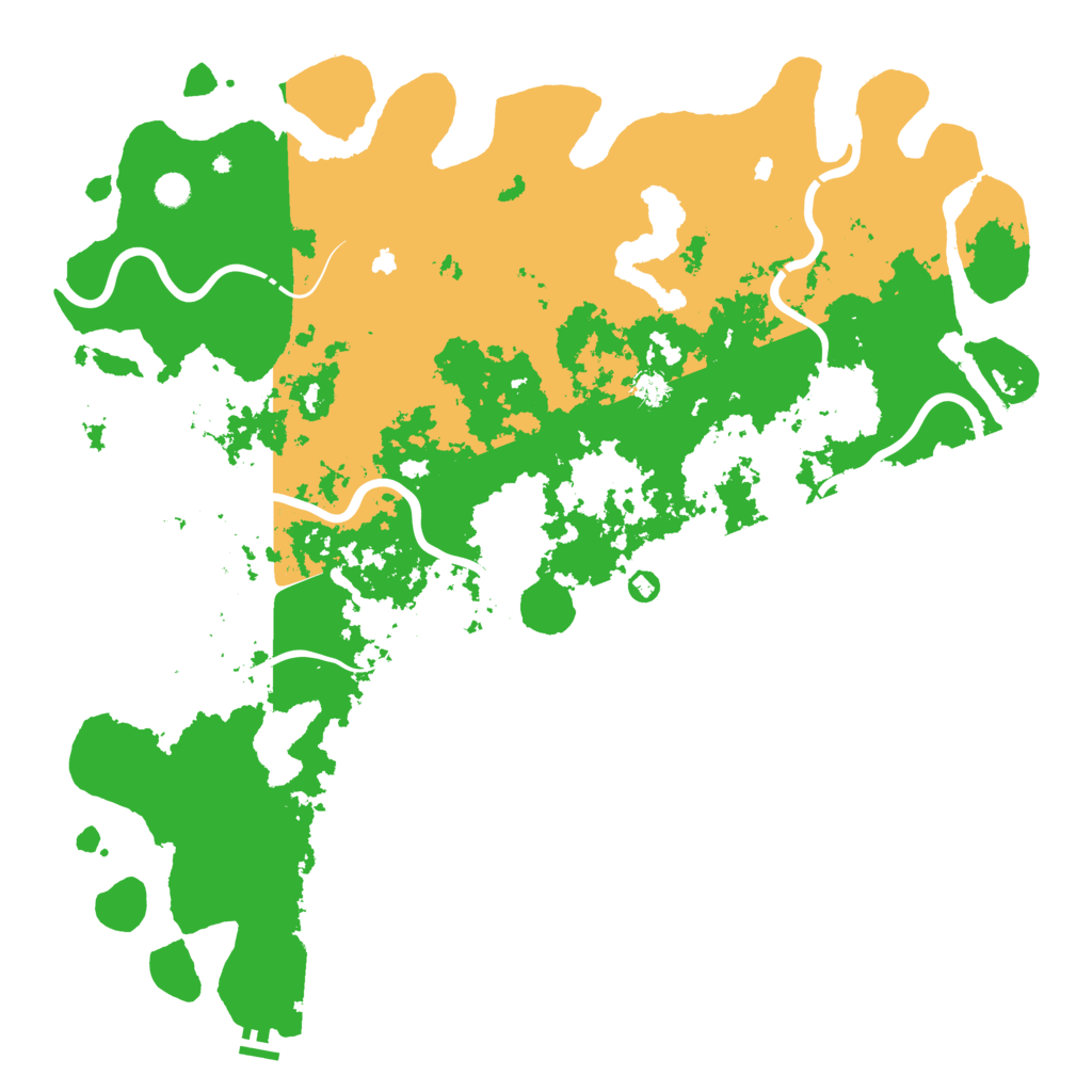Biome Rust Map: Procedural Map, Size: 5500, Seed: 292358520