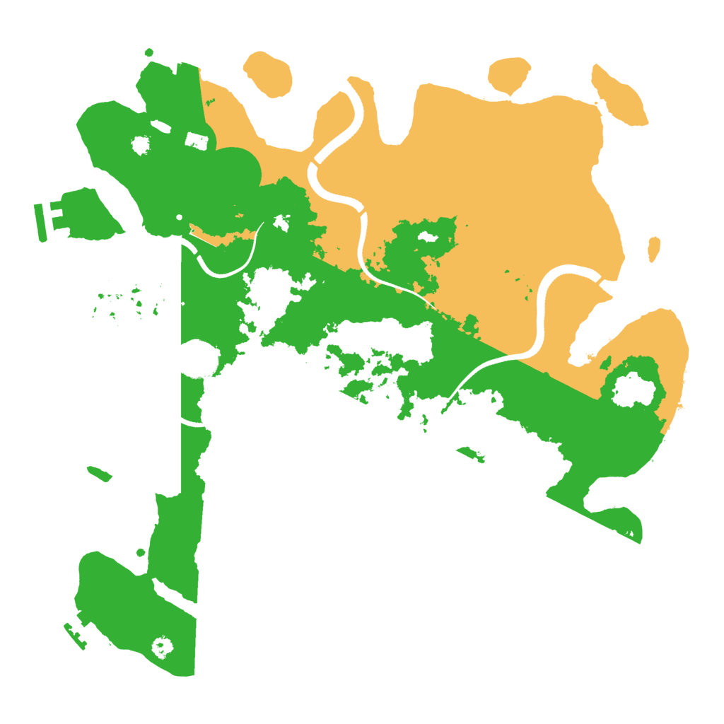 Biome Rust Map: Procedural Map, Size: 3500, Seed: 538490309