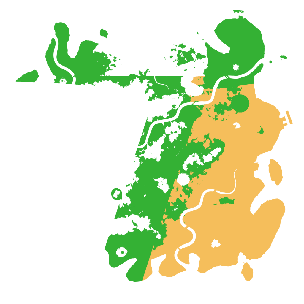 Biome Rust Map: Procedural Map, Size: 4500, Seed: 8888882