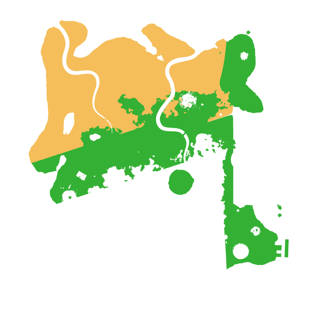Biome Rust Map: Procedural Map, Size: 3500, Seed: 631042930