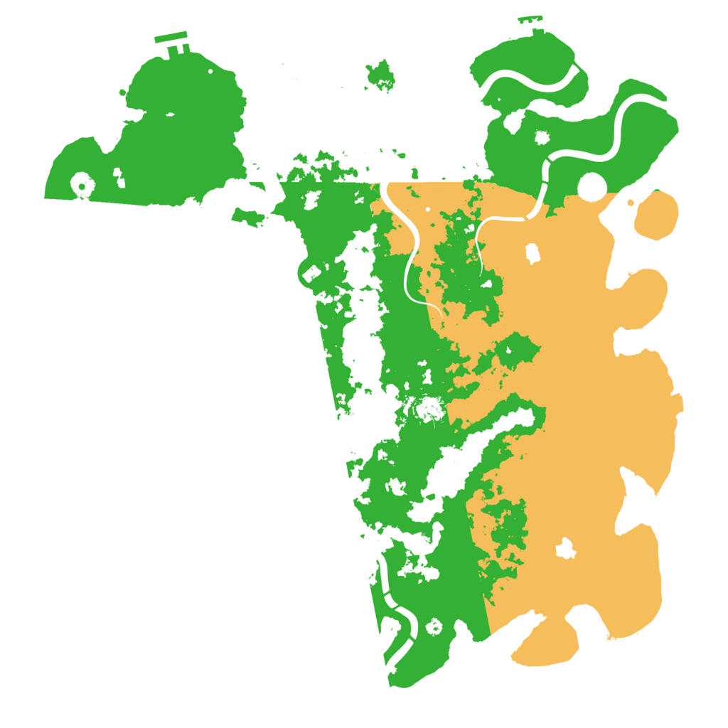Biome Rust Map: Procedural Map, Size: 4500, Seed: 7112025
