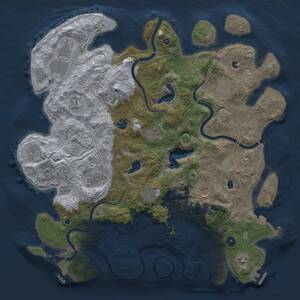 Thumbnail Rust Map: Procedural Map, Size: 4500, Seed: 431477379, 17 Monuments