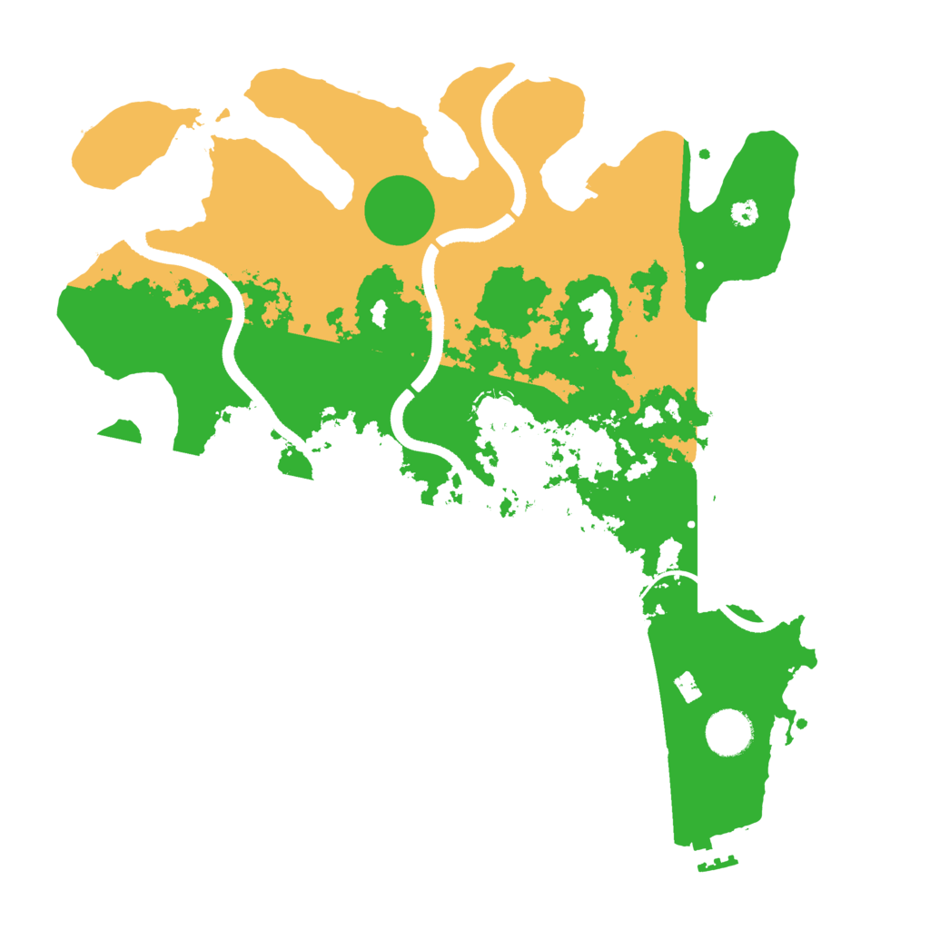 Biome Rust Map: Procedural Map, Size: 3500, Seed: 148842069