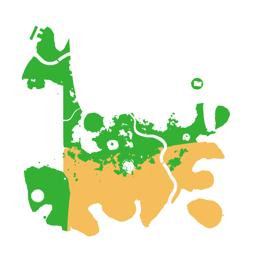 Biome Rust Map: Procedural Map, Size: 3500, Seed: 40932941