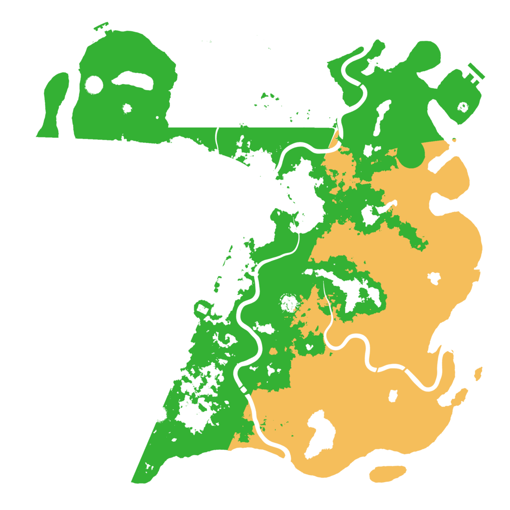Biome Rust Map: Procedural Map, Size: 5000, Seed: 262444642