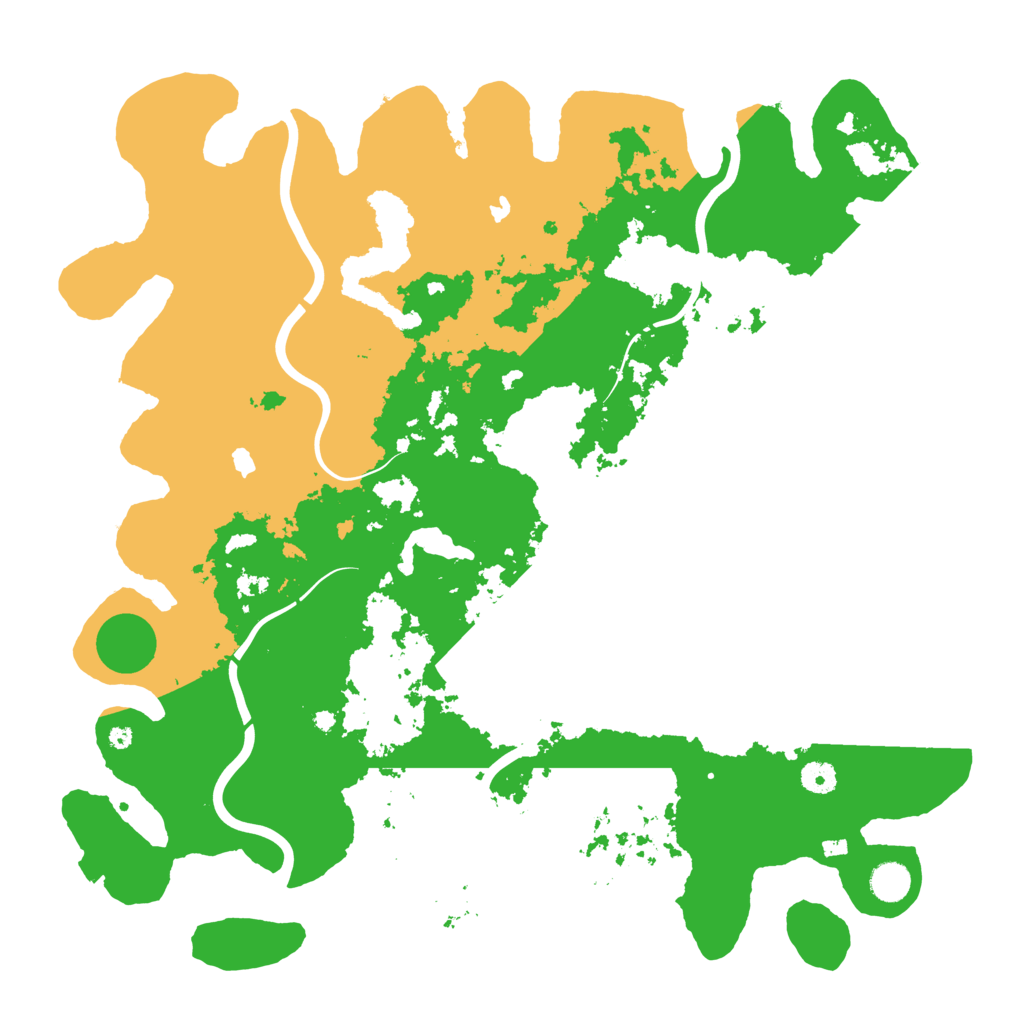 Biome Rust Map: Procedural Map, Size: 4500, Seed: 252490493