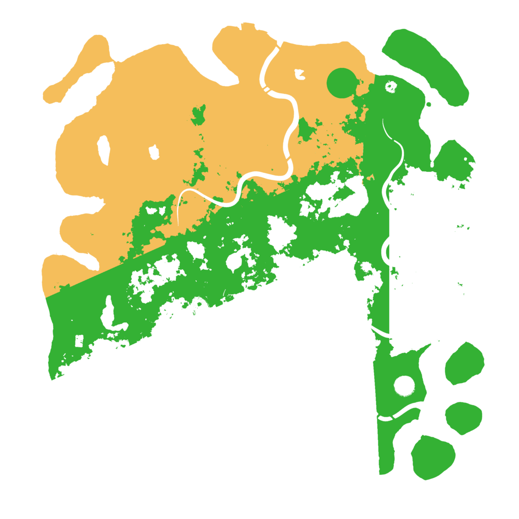 Biome Rust Map: Procedural Map, Size: 4500, Seed: 1067422481