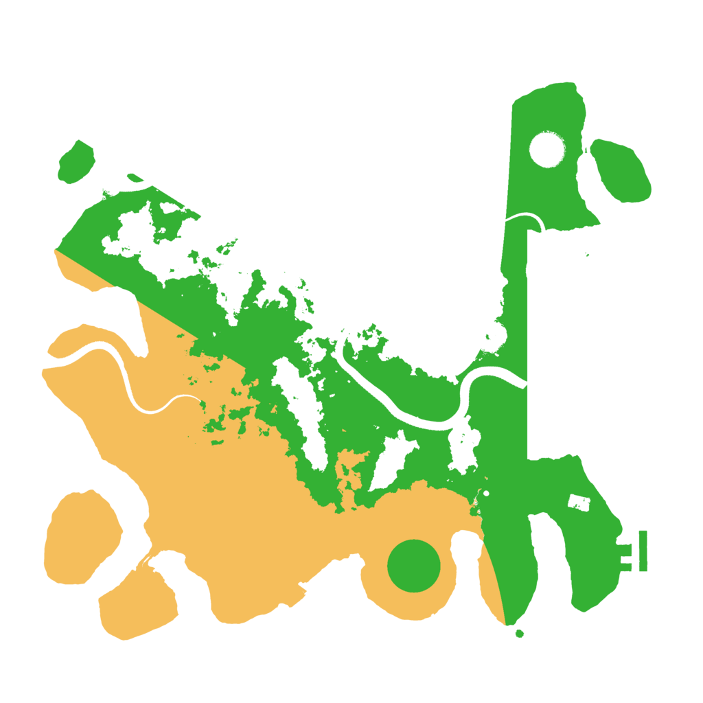 Biome Rust Map: Procedural Map, Size: 3500, Seed: 814326358