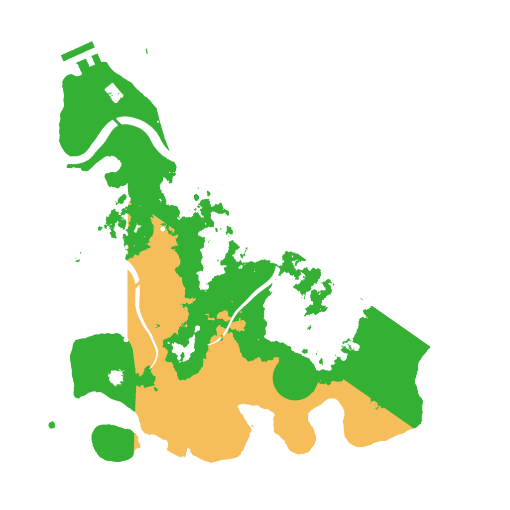 Biome Rust Map: Procedural Map, Size: 3000, Seed: 523345455