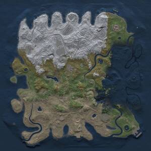 Thumbnail Rust Map: Procedural Map, Size: 4500, Seed: 472230590, 17 Monuments