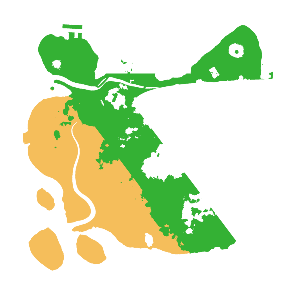 Biome Rust Map: Procedural Map, Size: 3000, Seed: 437176303