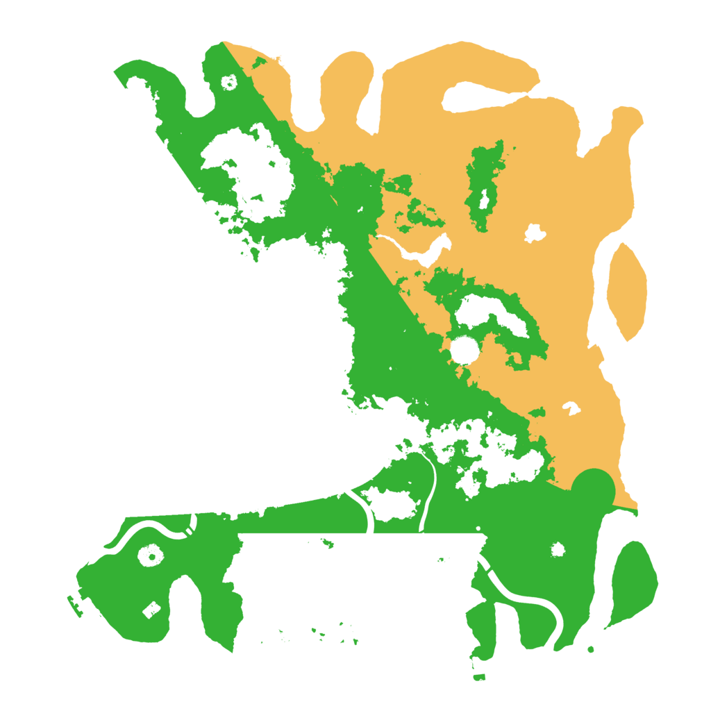 Biome Rust Map: Procedural Map, Size: 4500, Seed: 128777205