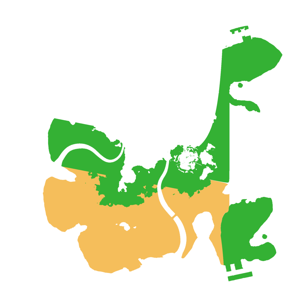 Biome Rust Map: Procedural Map, Size: 2500, Seed: 52431