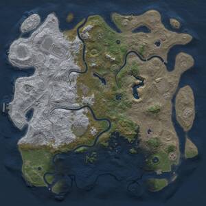 Thumbnail Rust Map: Procedural Map, Size: 4800, Seed: 1334082020, 17 Monuments