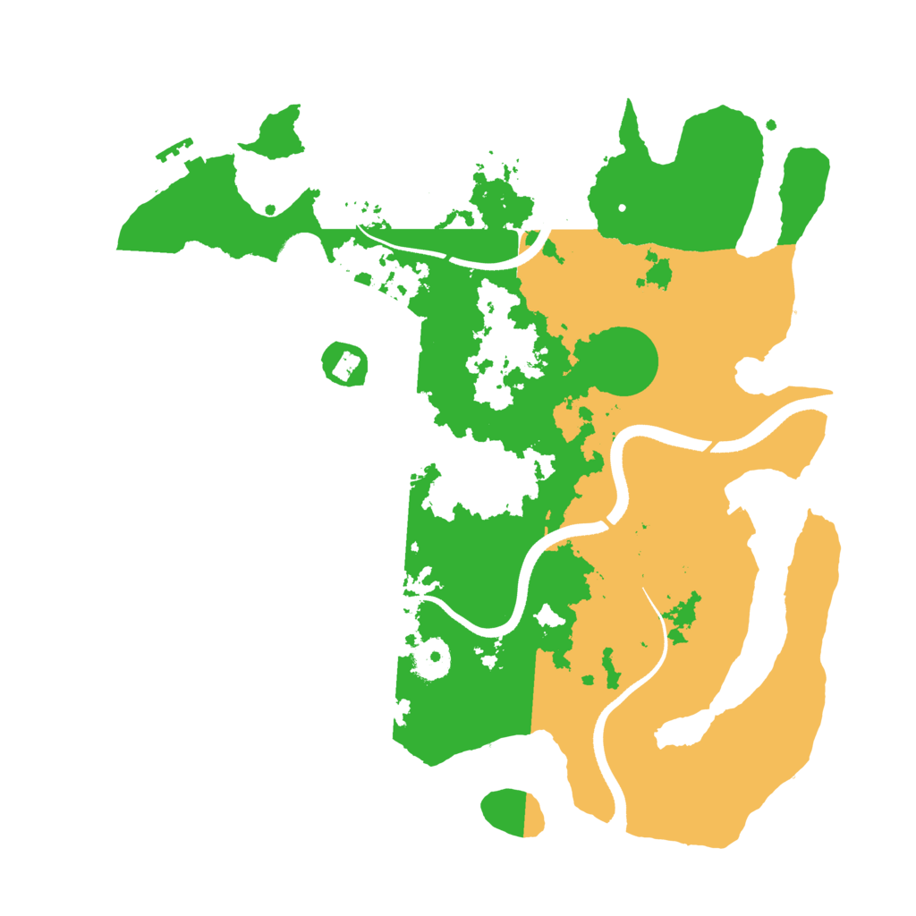 Biome Rust Map: Procedural Map, Size: 3500, Seed: 36546